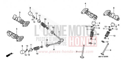 ARBRE A CAMES/SOUPAPE XL1000VA6 de 2006